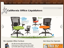 Tablet Screenshot of californiaofficeliquidators.com